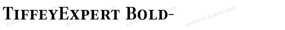 TiffeyExpert Bold字体转换
